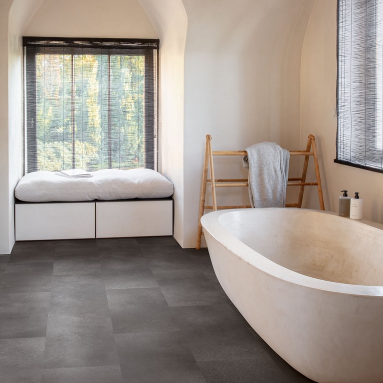 Alliance Bois - Tassin - Lyon - QUICK-STEP - Dalles petit format Compatible avec un plancher chauffant/rafraîchissant Aspect de pierre naturelle Garantie domestique à vie Sous-couche intégrée Résistant à l’eau 